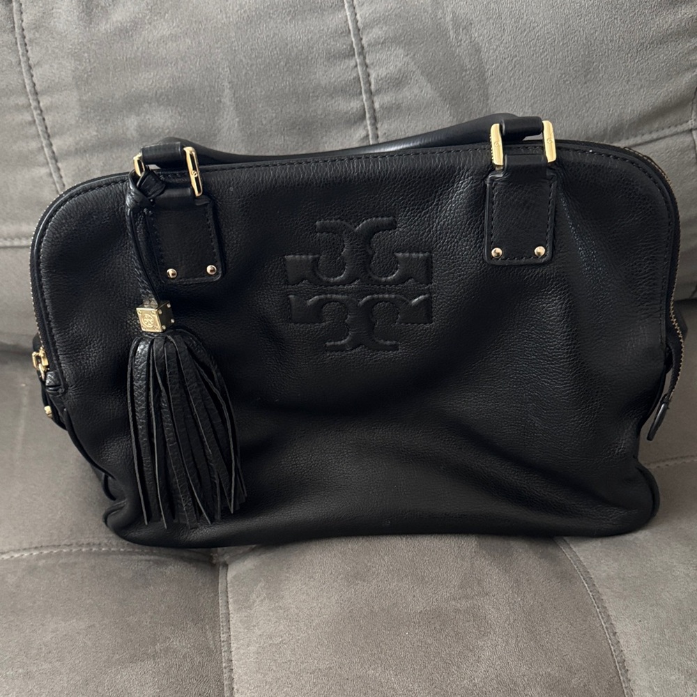 Tory Burch Black Leather Shoulder Bag